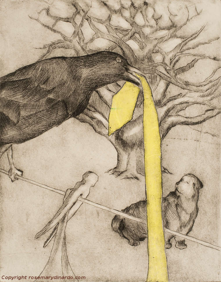 Black Bird, Yellow Line No. 2 (b)medium image